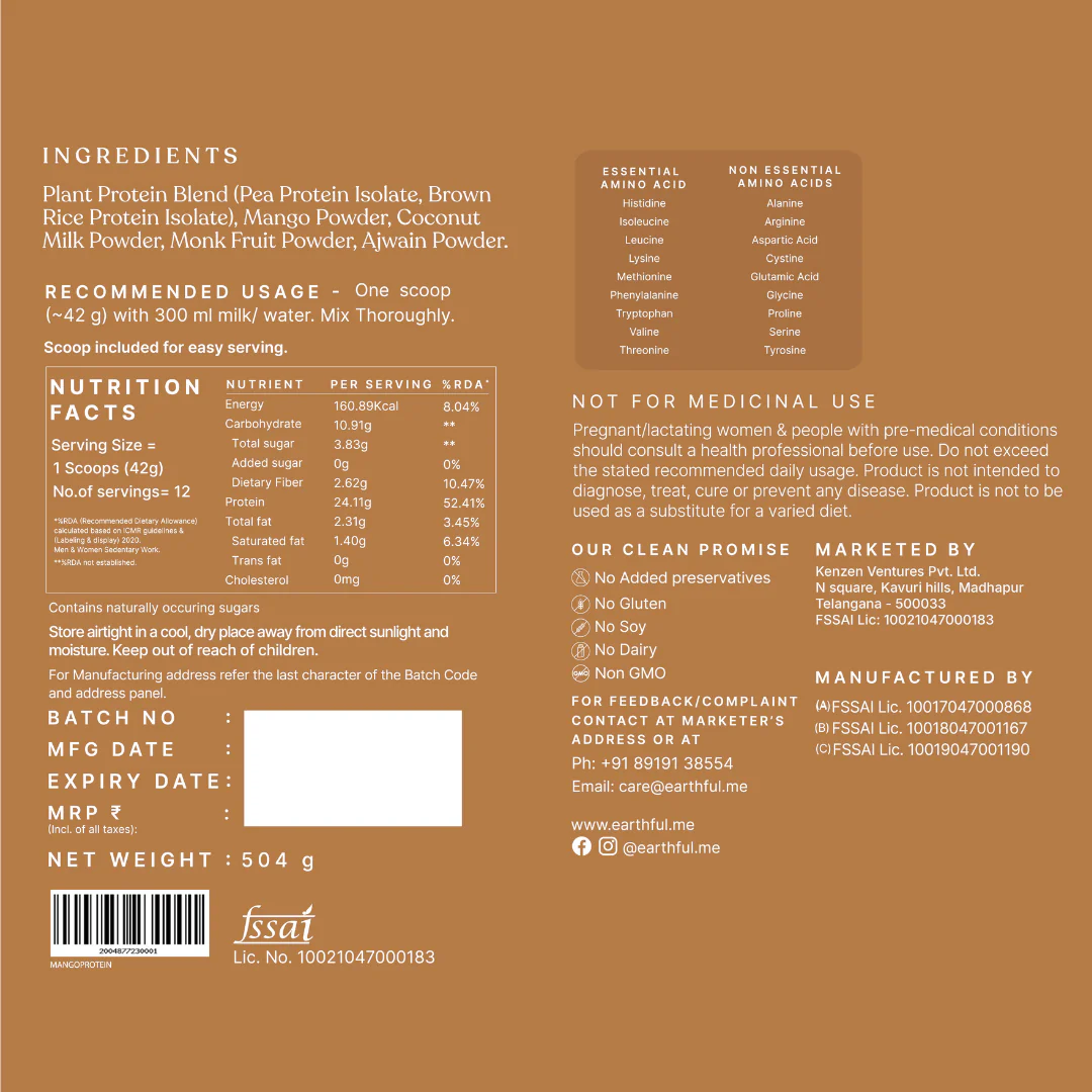 Honest Plant Protein - Alphonso Mango - Image 10