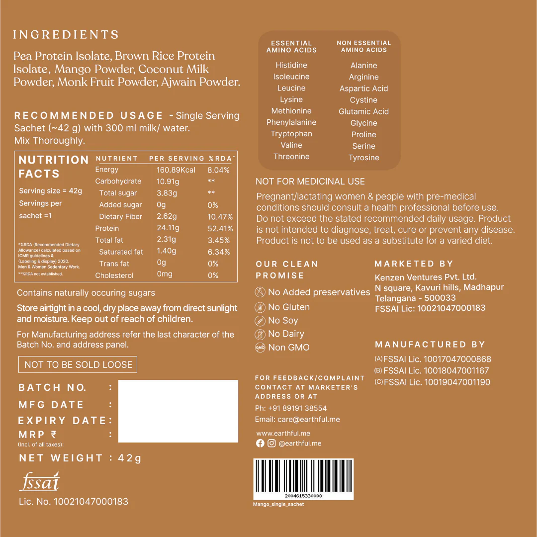 Honest Plant Protein - Alphonso Mango - Image 16
