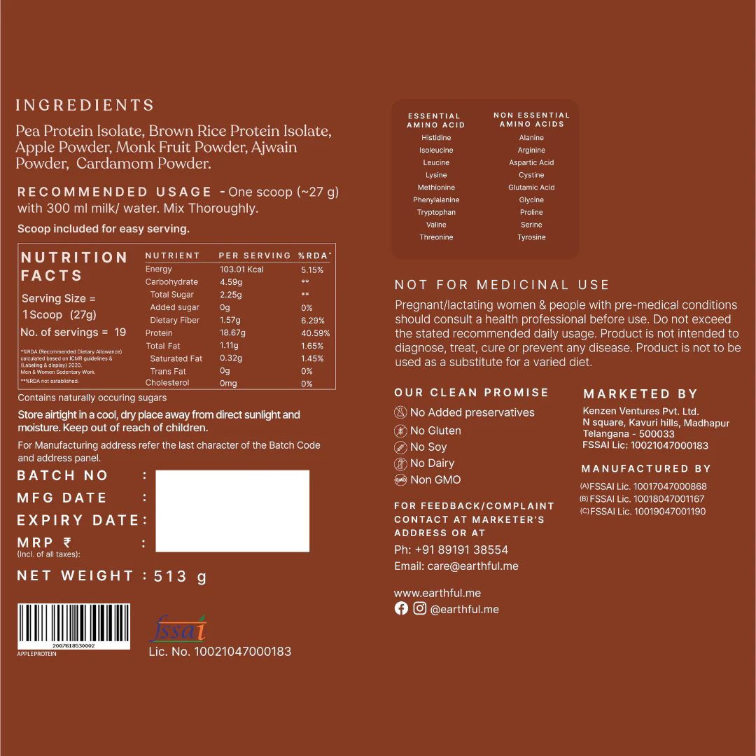 Honest Plant Protein - Apple - Image 9