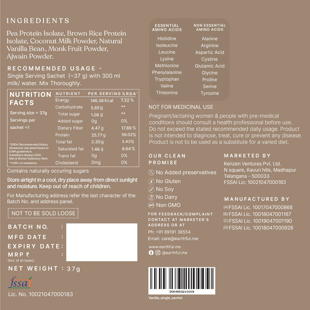 Honest Plant Protein- Madagascar Vanilla - Image 16